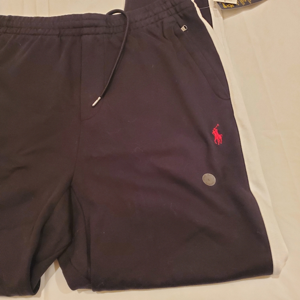 NWT Polo Ralph Lauren replen core black white active jogger pants men's L - Picture 6 of 16